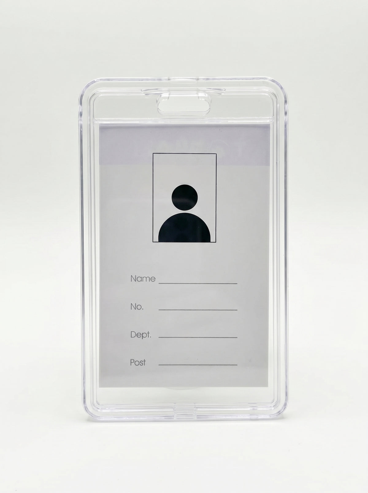 Badge en Plastique Rigide 10.5 x 6.3 cm – Format Standard Horizontal