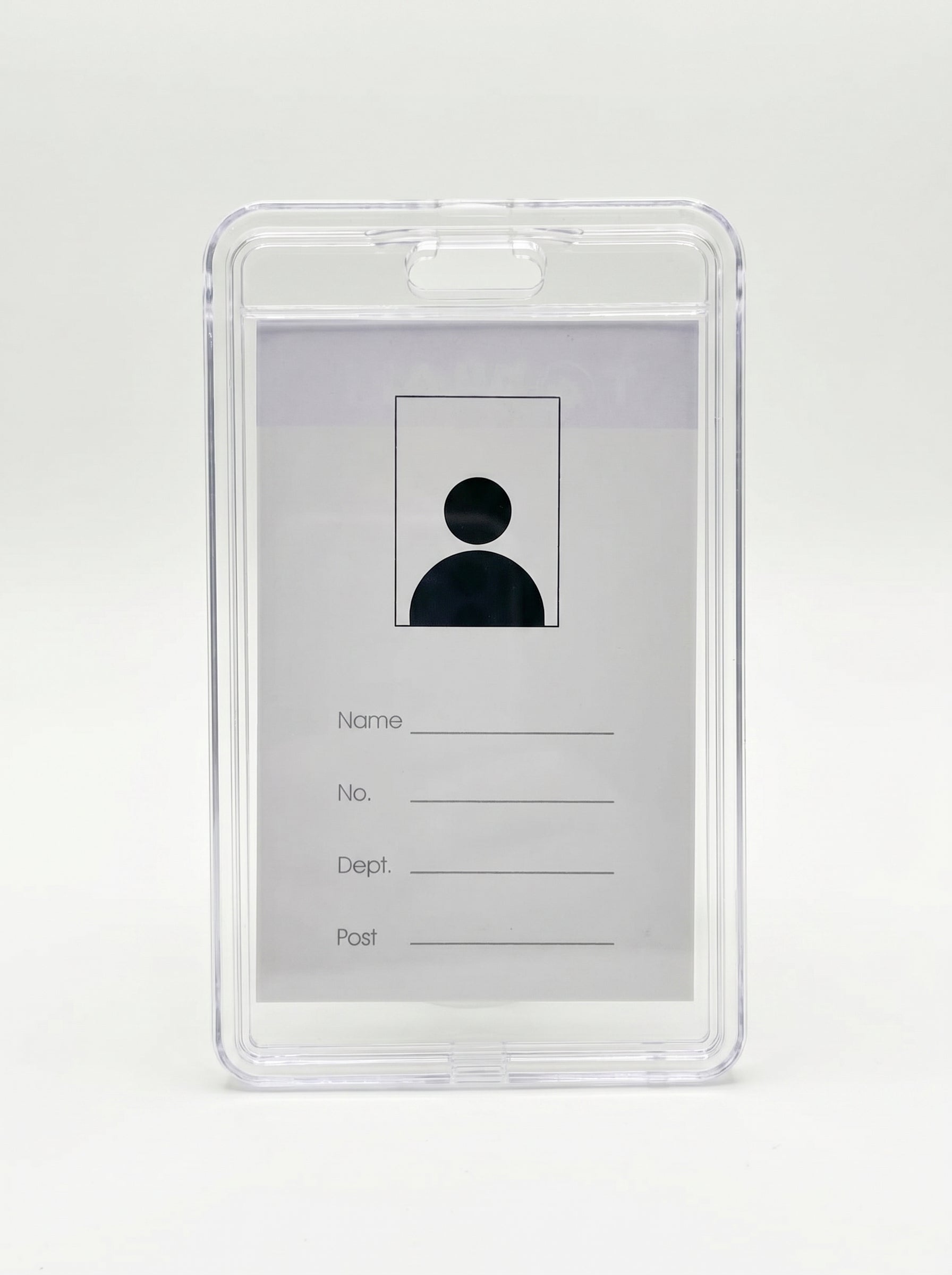 Badge en Plastique Rigide 10.5 x 6.3 cm – Format Standard Horizontal
