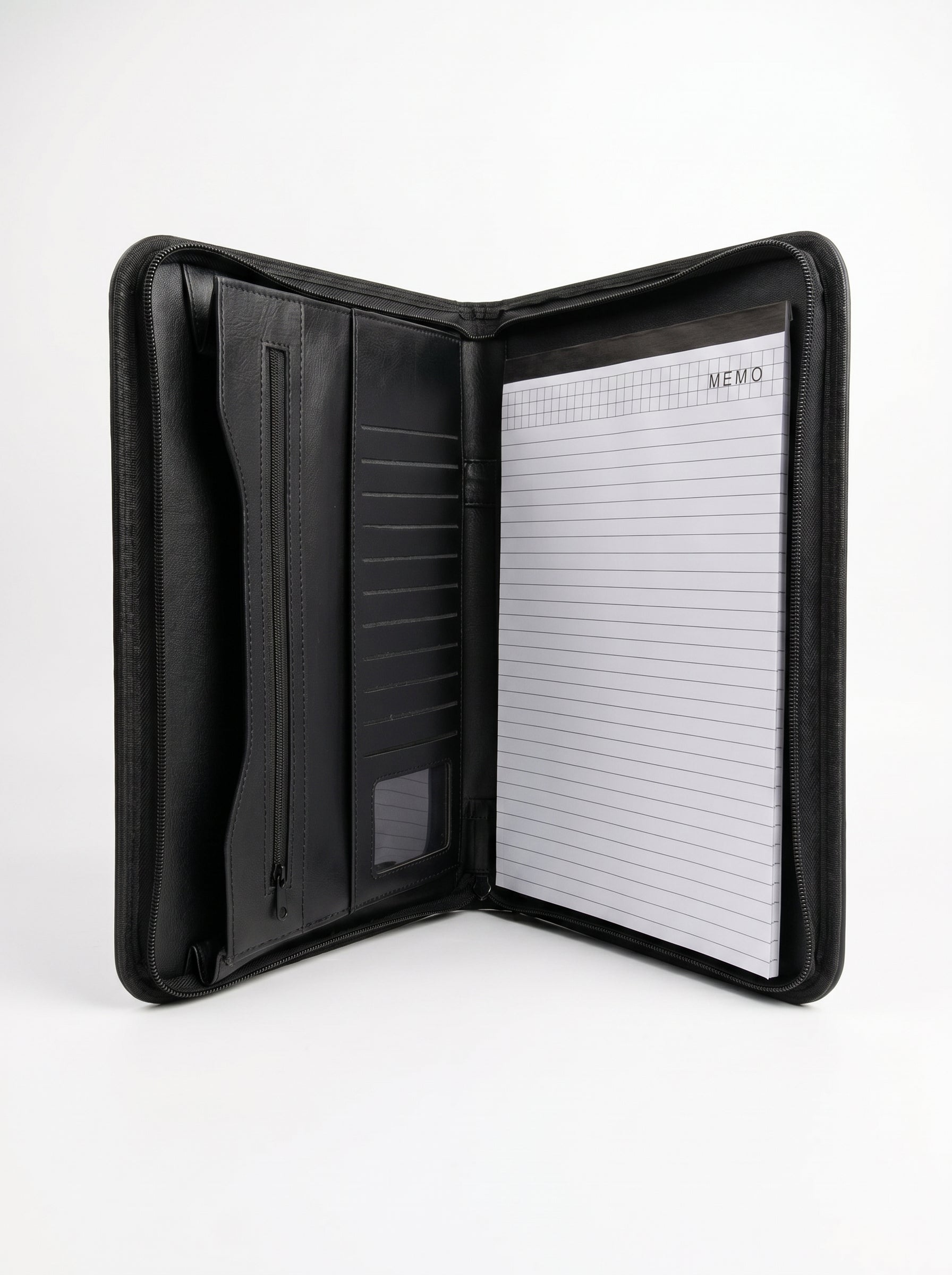 Cartable Portfolio A4 avec Bloc-Notes – Porte-Documents Professionnel Élégant