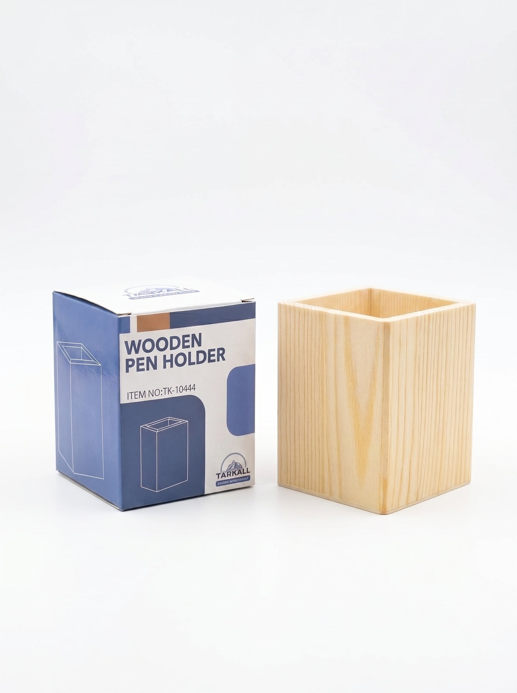 Porte Stylo en Bois Carré TOPKKAL