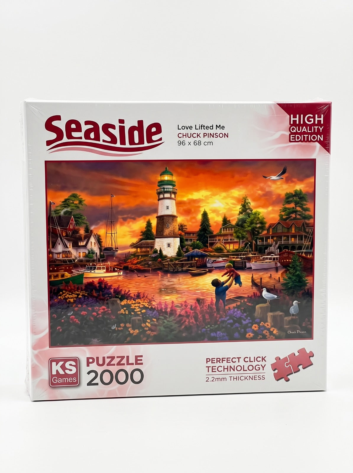 Puzzle 2000 pièces KS Games - Coucher de Soleil & Phare