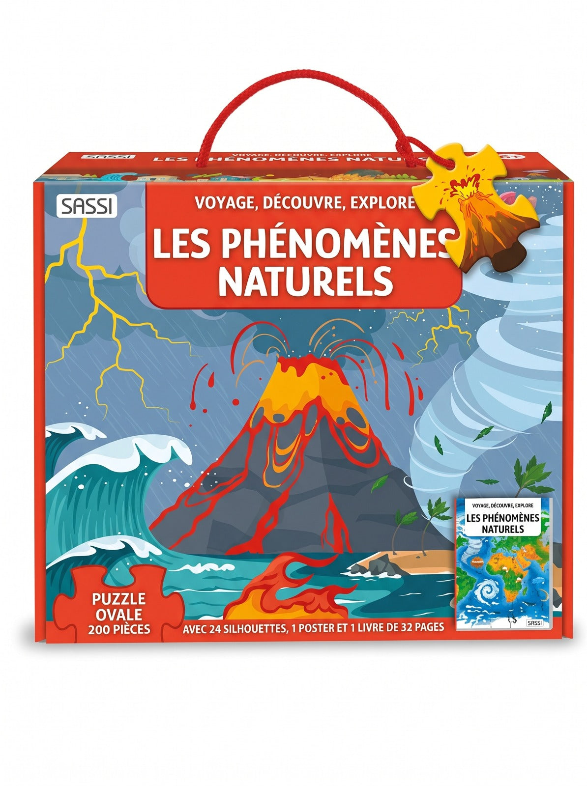 Puzzle Éducatif Phénomènes Naturels (200 Pièces) & Coffret Jeux de Cartes