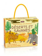 Coffret Sassi Forêts Tropicales : Protégeons les Animaux – Livre + Mémo