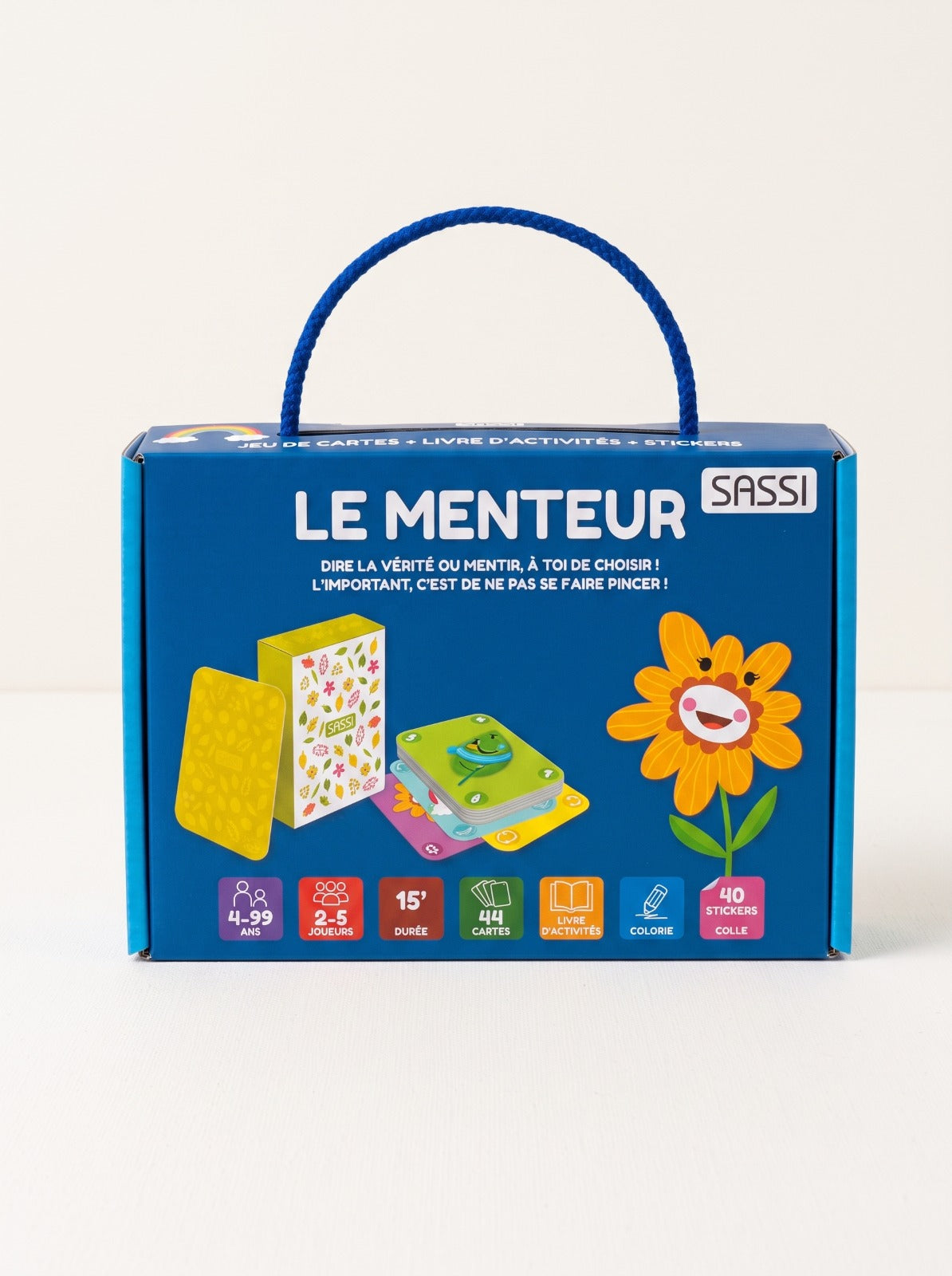 Coffret Jeu de Cartes Sassi : Le Super 7 Familles & Le Menteur
