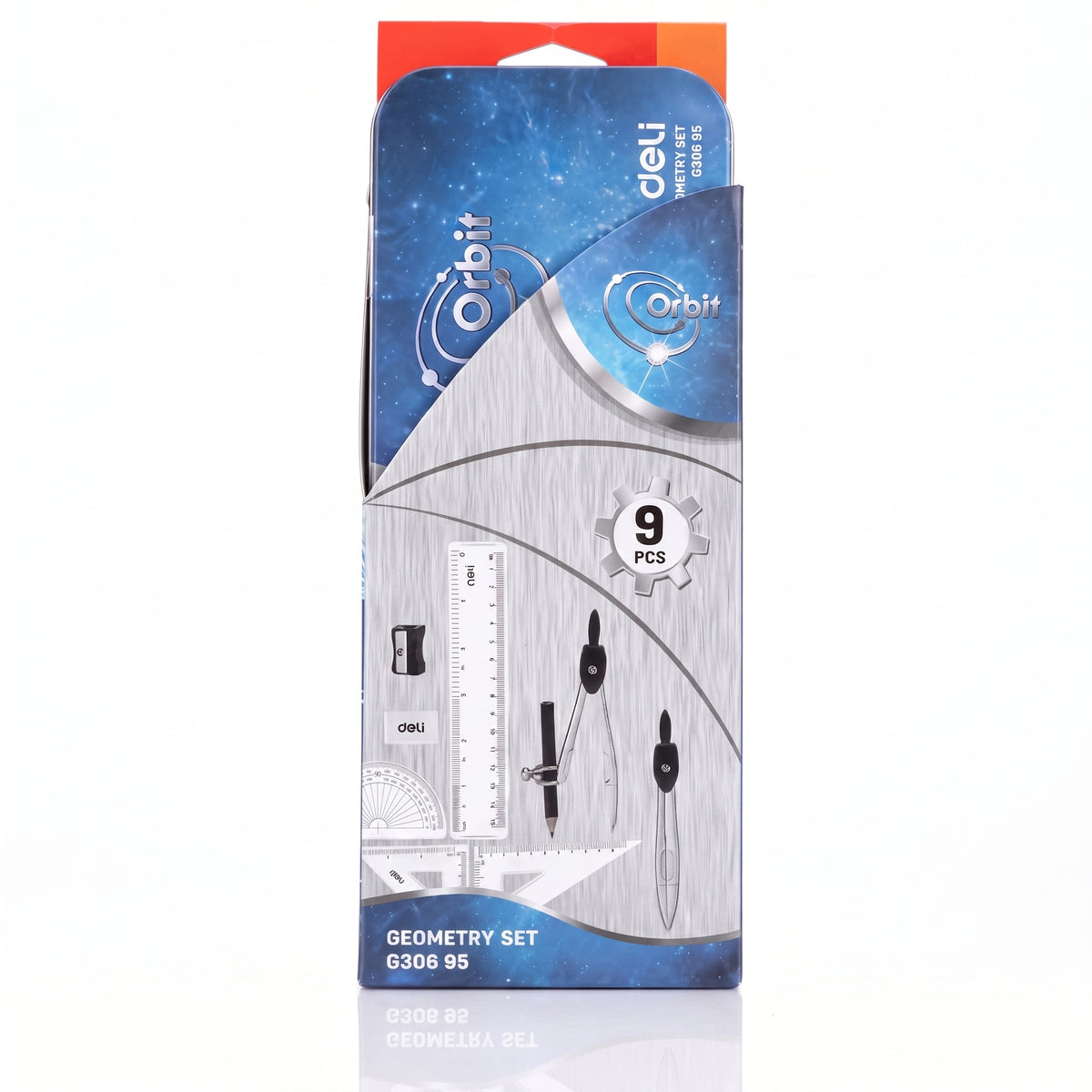 Boîte géométrie Deli Orbit 9 pièces Image principale du produit
