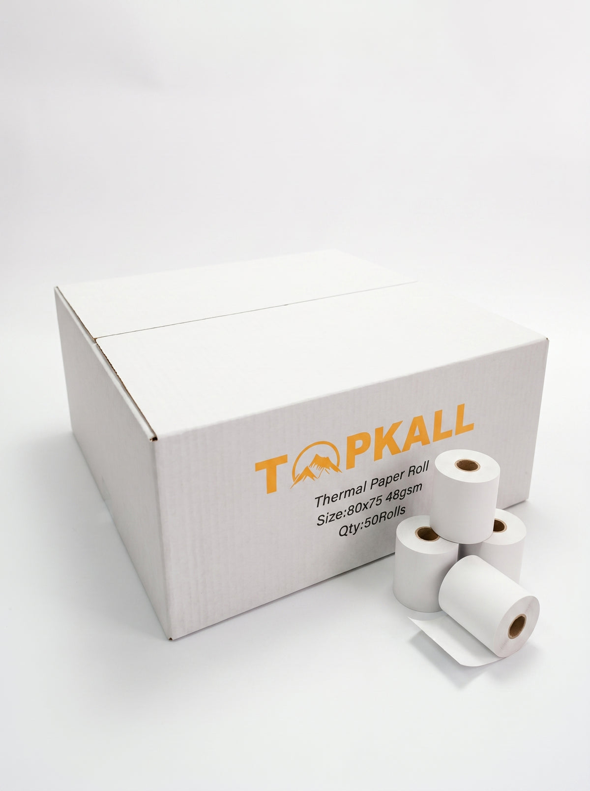 Rouleaux Thermiques 80x75mm (Pack de 5) – Papier 48g Haute Sensibilité