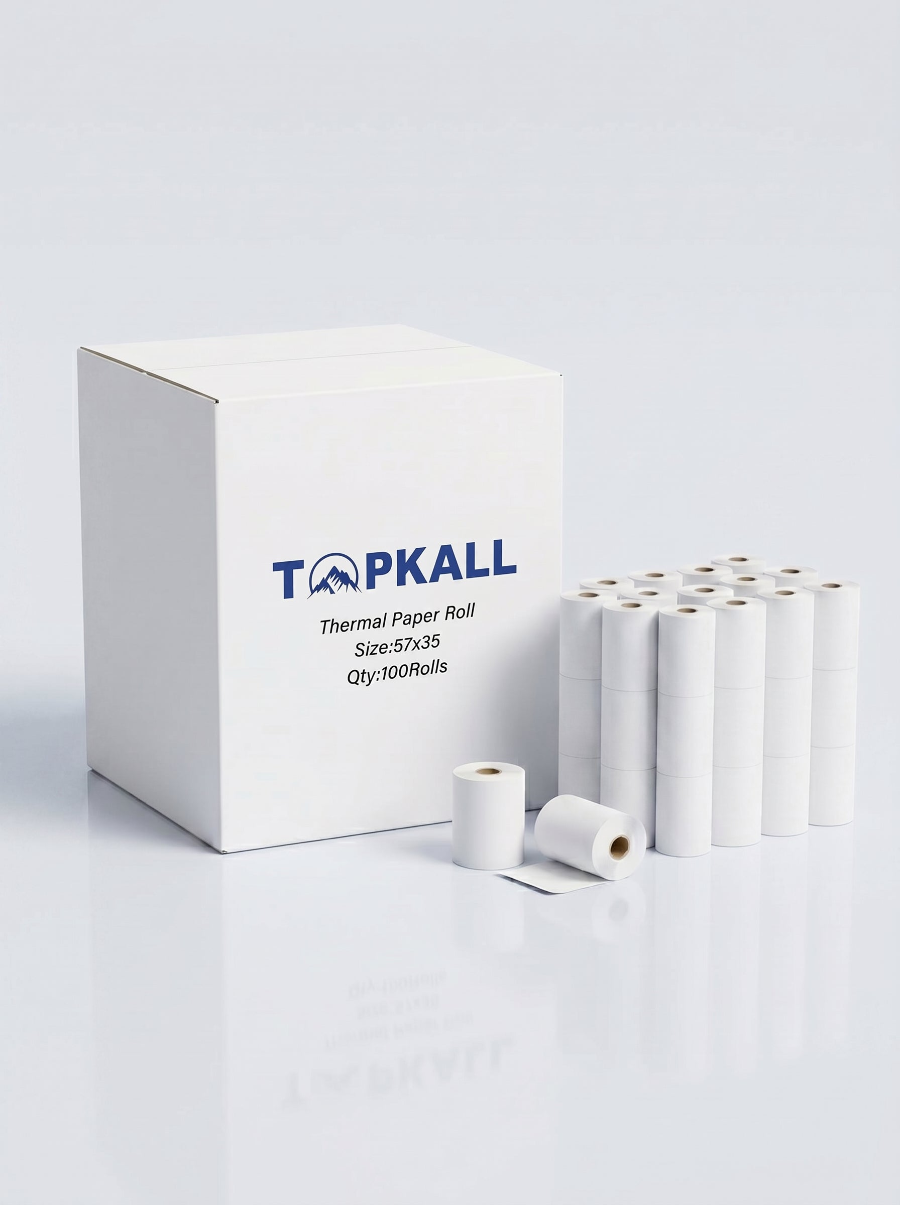 Rouleaux TPE 57x35 TOPKALL – Compatible Toutes Bornes de Paiement (10 Pcs) Image principale du produit