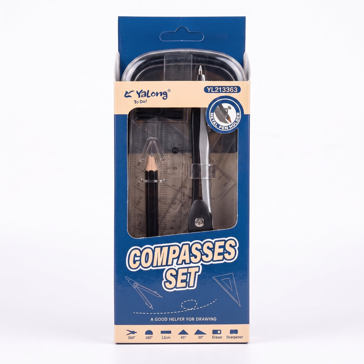 Coffret géométrie Yalong 8 Pièces