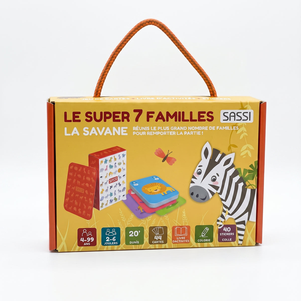 Coffret Jeu de Cartes Sassi : Le Super 7 Familles & Le Menteur Image principale du produit