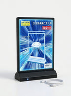Support Publicitaire A4 avec Lumière LED | Présentoir Lumineux Premium