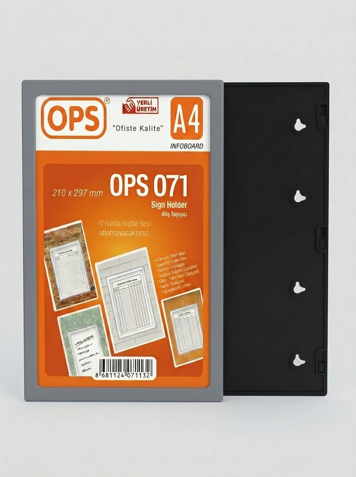 Support Publicitaire A4 en Plastique OPS | Présentoir Transparent