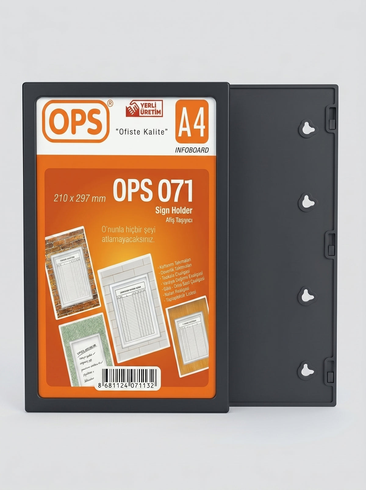 Support Publicitaire A4 en Plastique OPS | Présentoir Transparent