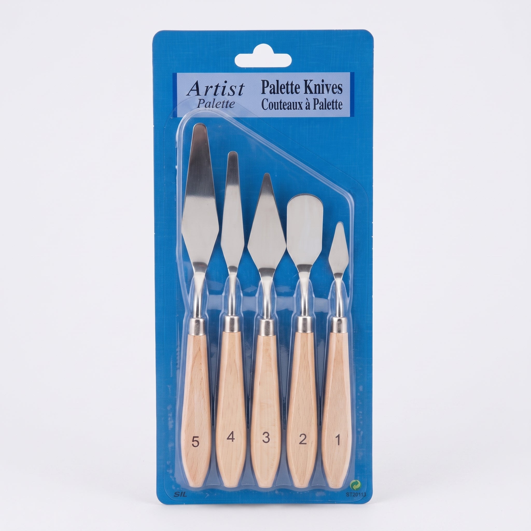 Couteau à Palette 5 pcs - Set Professionnel Manche en Bois Image principale du produit