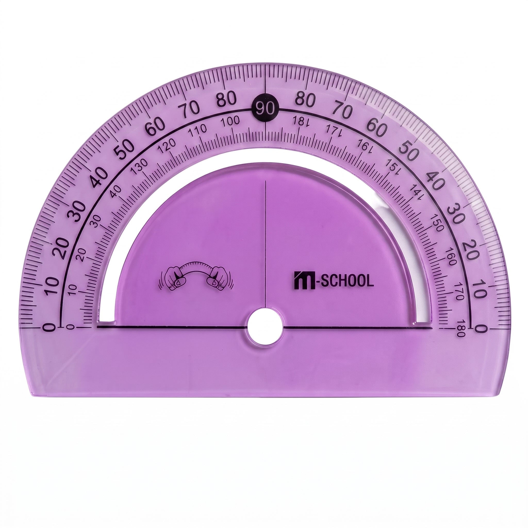Rapporteur 180 flexible M.School  - Outil de Géométrie Incassable