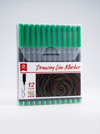 Stylos Feutres Pointe Fine Drawing Line Mobee (12 pcs)