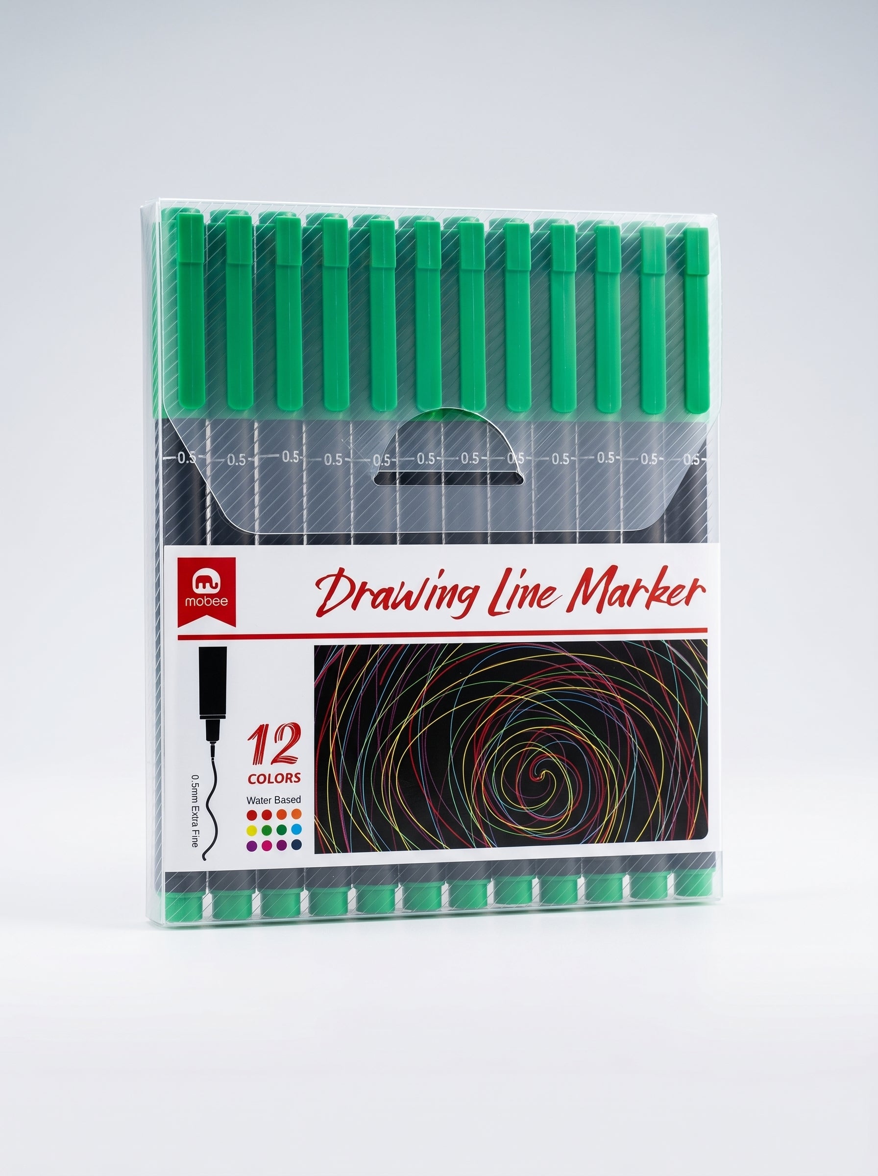 Stylos Feutres Pointe Fine Drawing Line Mobee (12 pcs)